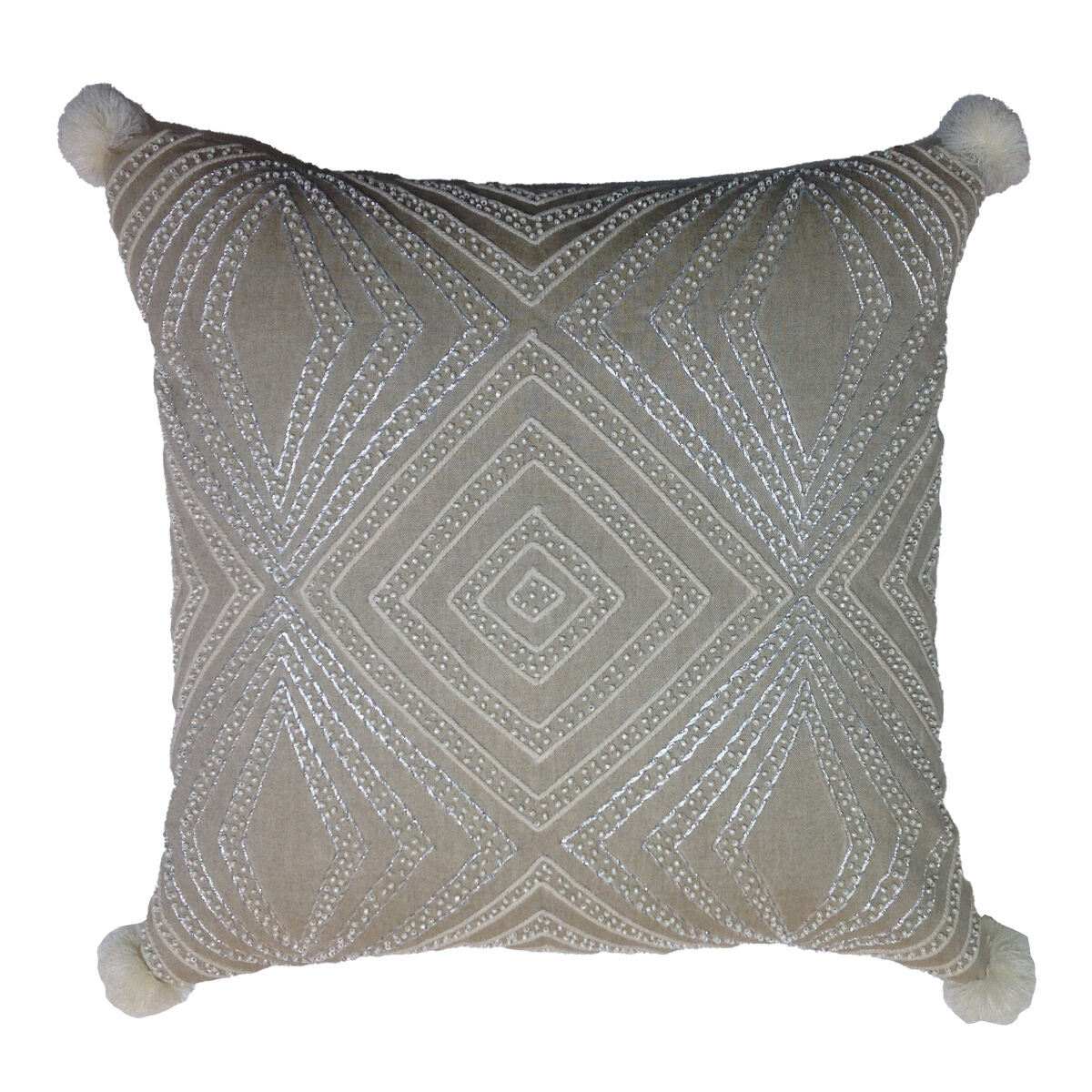 Cushion cover DKD Home Decor Gray (50 x 1 x 50 cm)