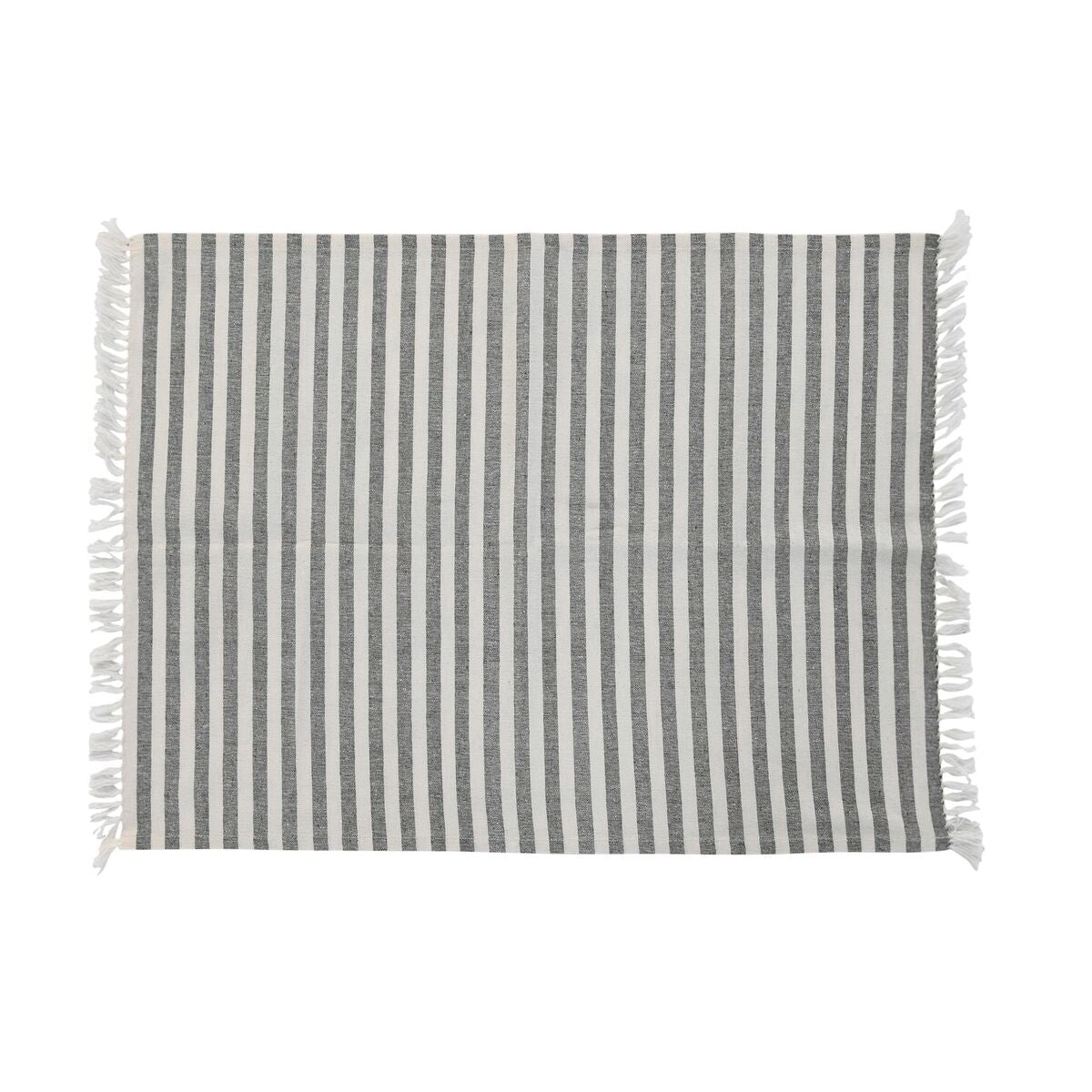 Delantal con Bolsillo DKD Home Decor Gris Algodón Blanco Verde (70 x 1 x 85 cm)