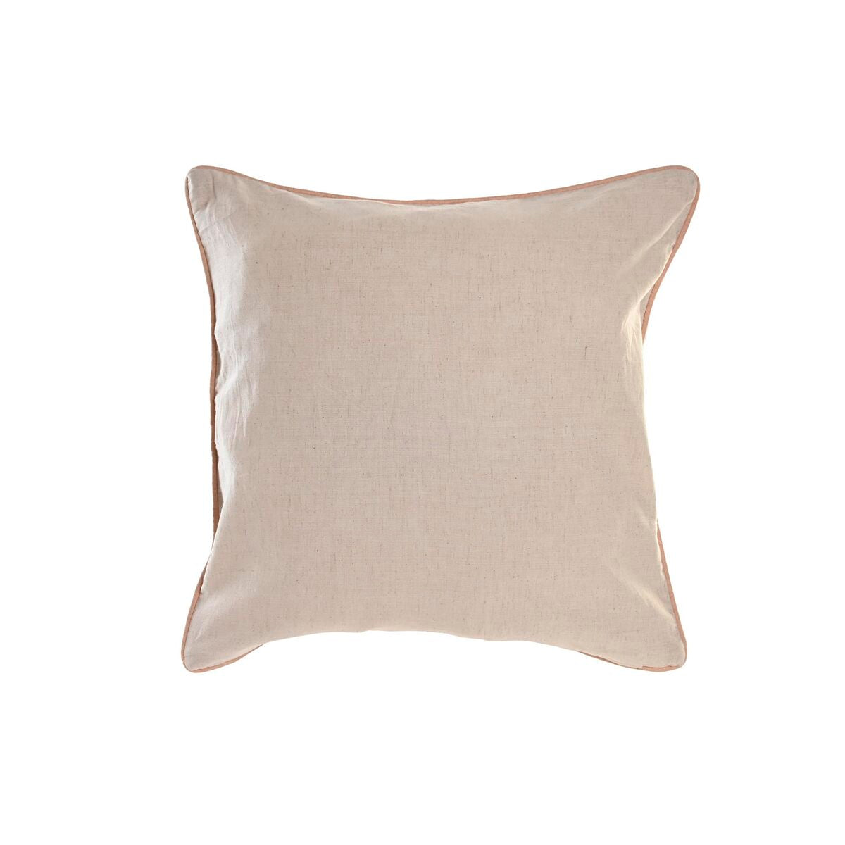 Cojín DKD Home Decor Beige Rosa Poliéster Algodón (50 x 15 x 50 cm)