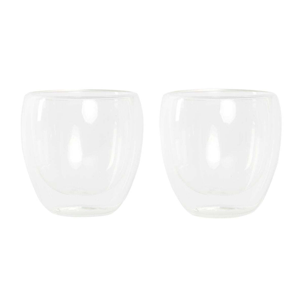 DKD Home Decor Glass Set 250 ml 8.3 x 8.3 x 8.9 cm