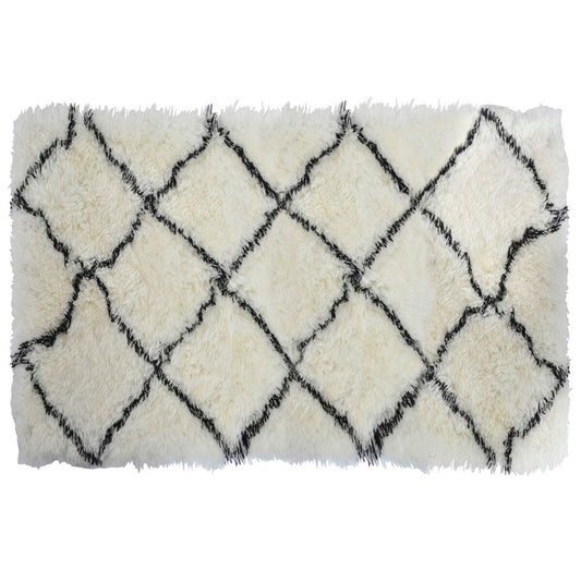 Carpet DKD Home Decor 160 x 230 x 5 cm White Polyester Rhombus