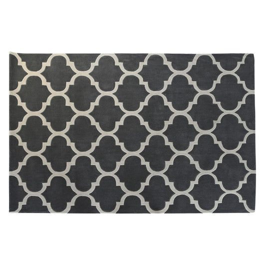 Tapete para decoração de casa DKD 160 x 230 x 2 cm poliéster étnico cinza