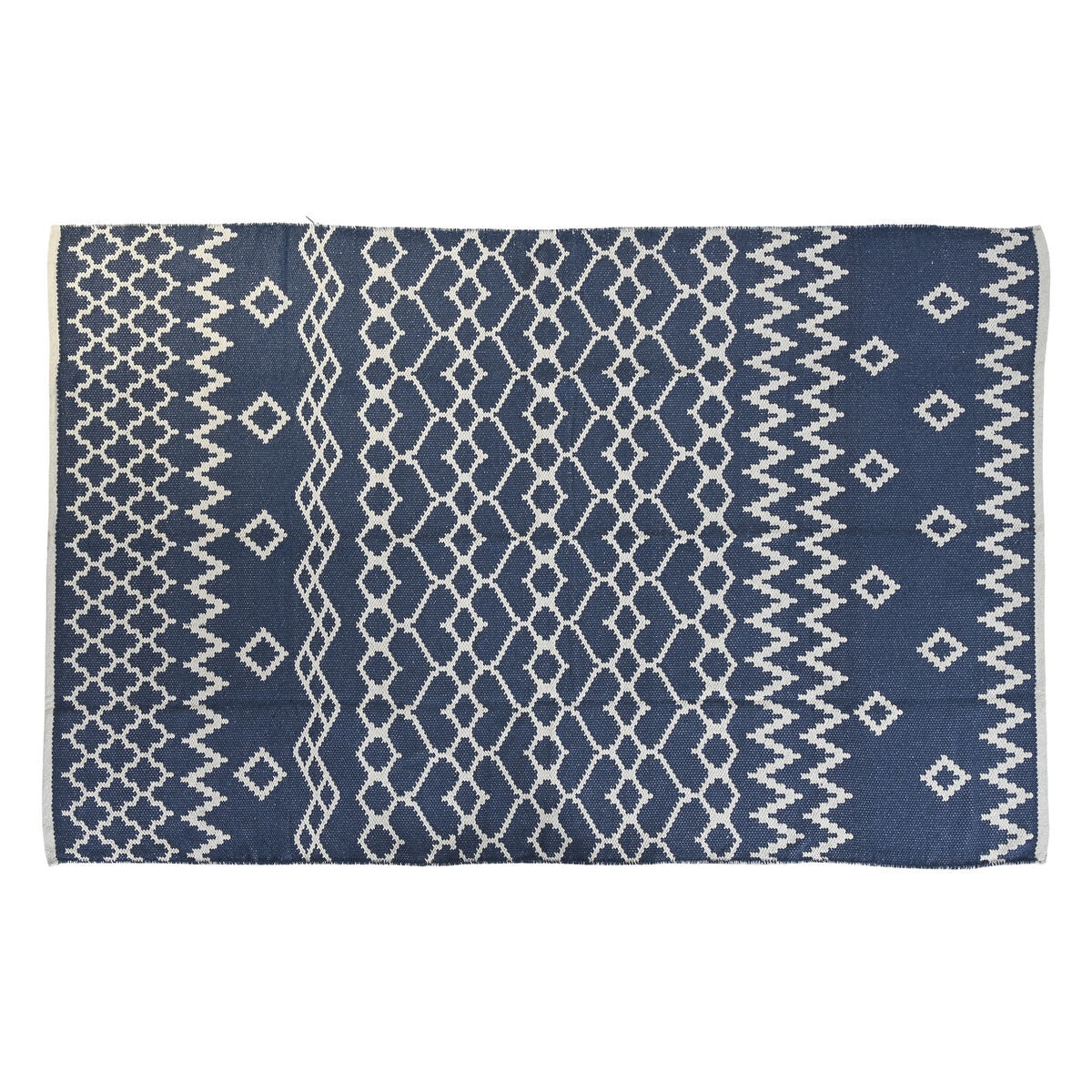 Alfombra DKD Home Decor Azul Blanco Árabe (120 x 180 x 1 cm)