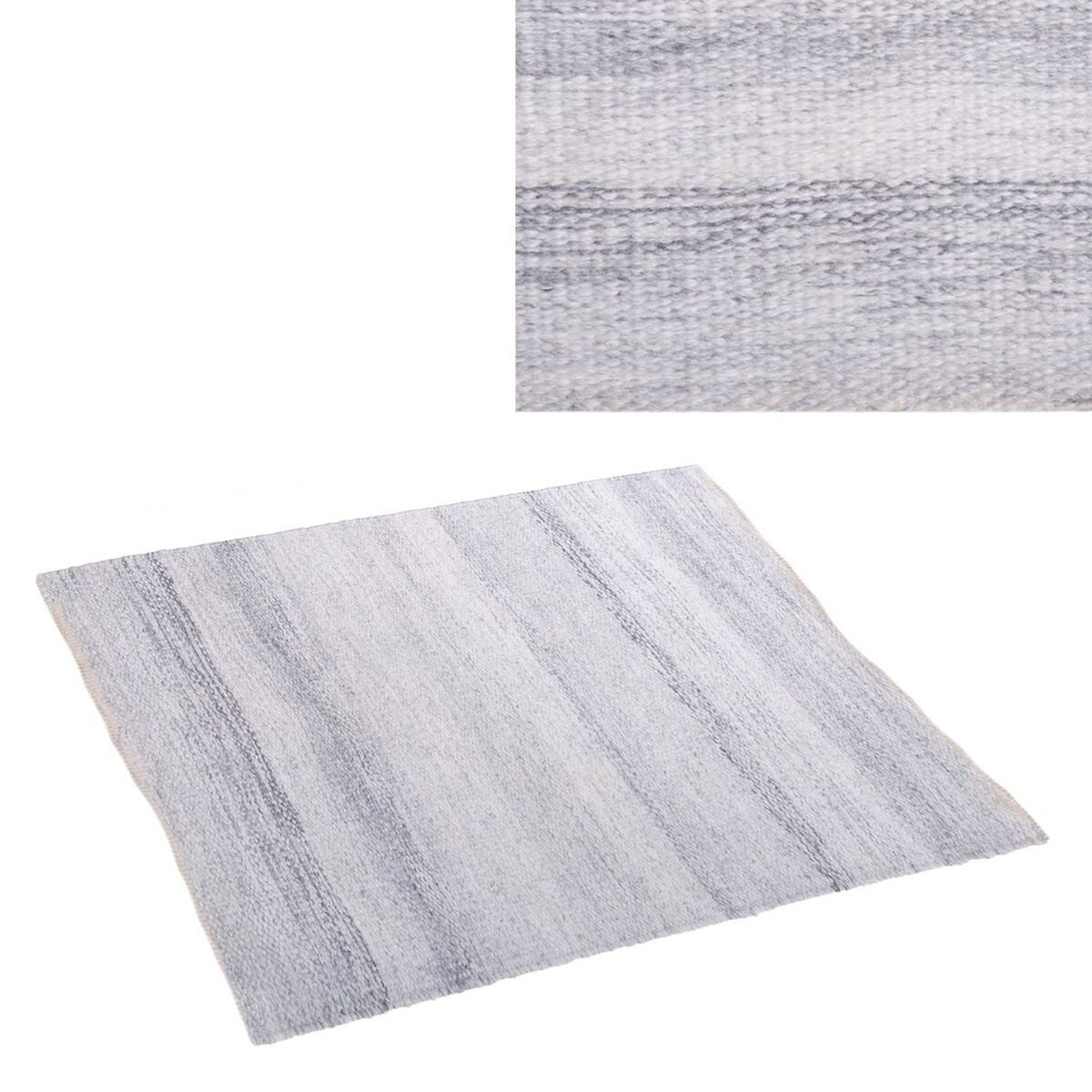 Alfombra de Exterior Goa PET Blanco/Gris 160 x 230 cm