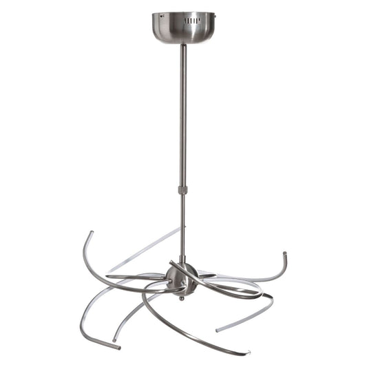 Ceiling Lamp 60 x 60 x 120 cm Metal Silver Modern