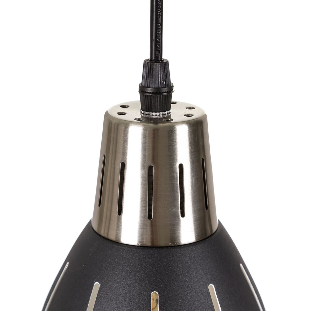 Ceiling Lamp 13.2 x 13.2 x 16 cm Black Industrial Metal