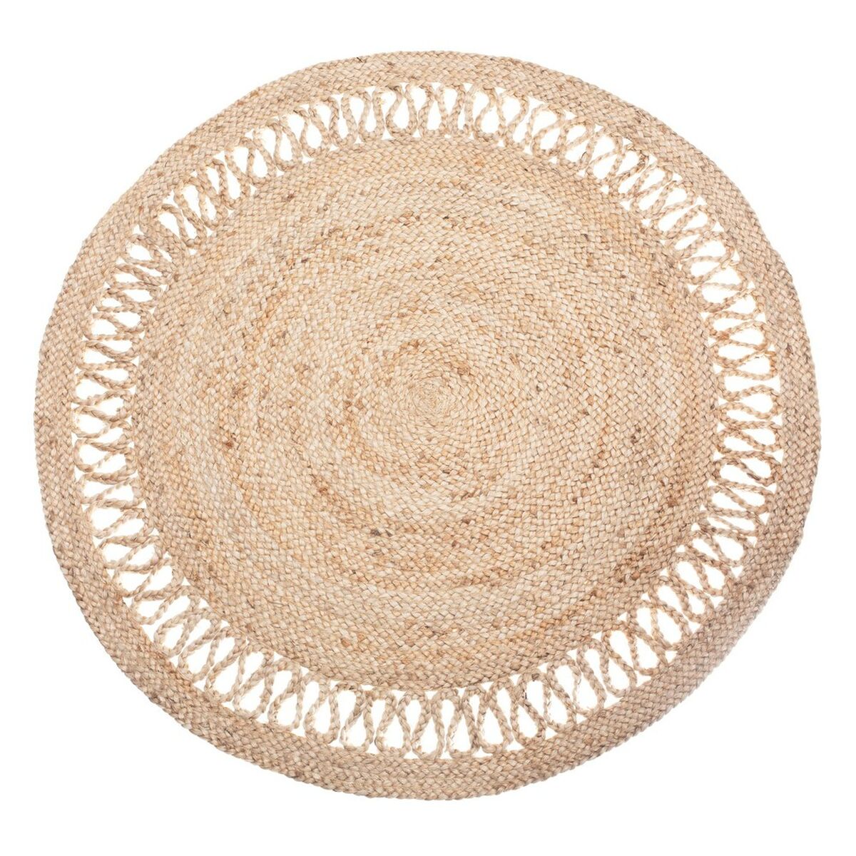 Rug 120 x 120 x 1 cm Natural Jute