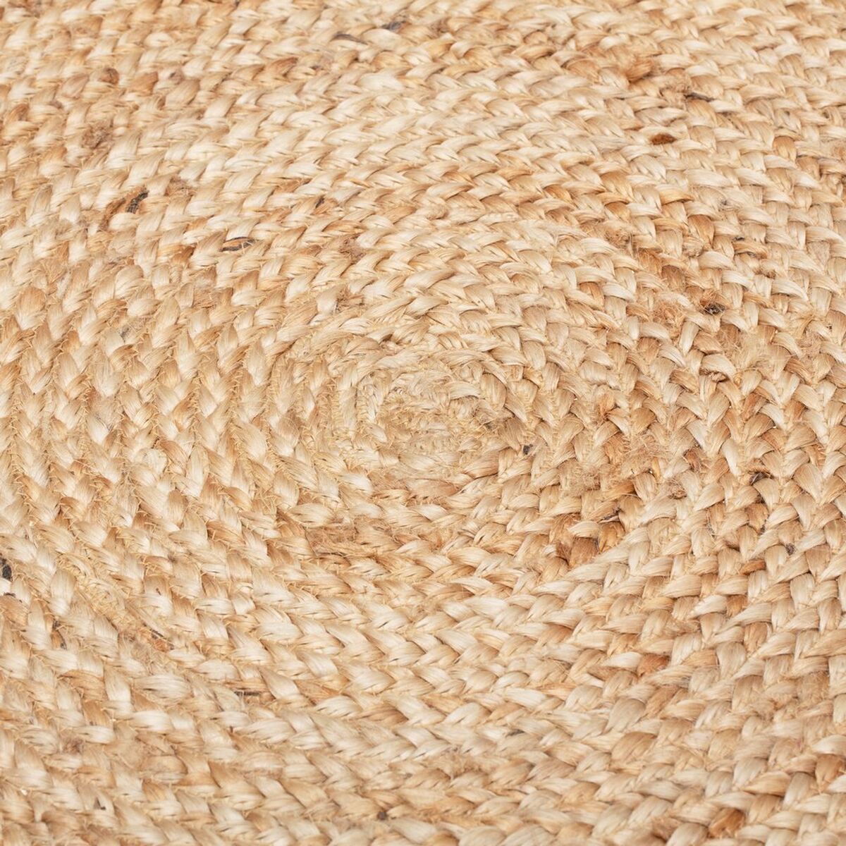 Rug 120 x 120 x 1 cm Natural Jute