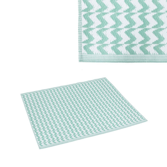 Outdoor Rug Naxos White Green Polypropylene 90 x 150 cm