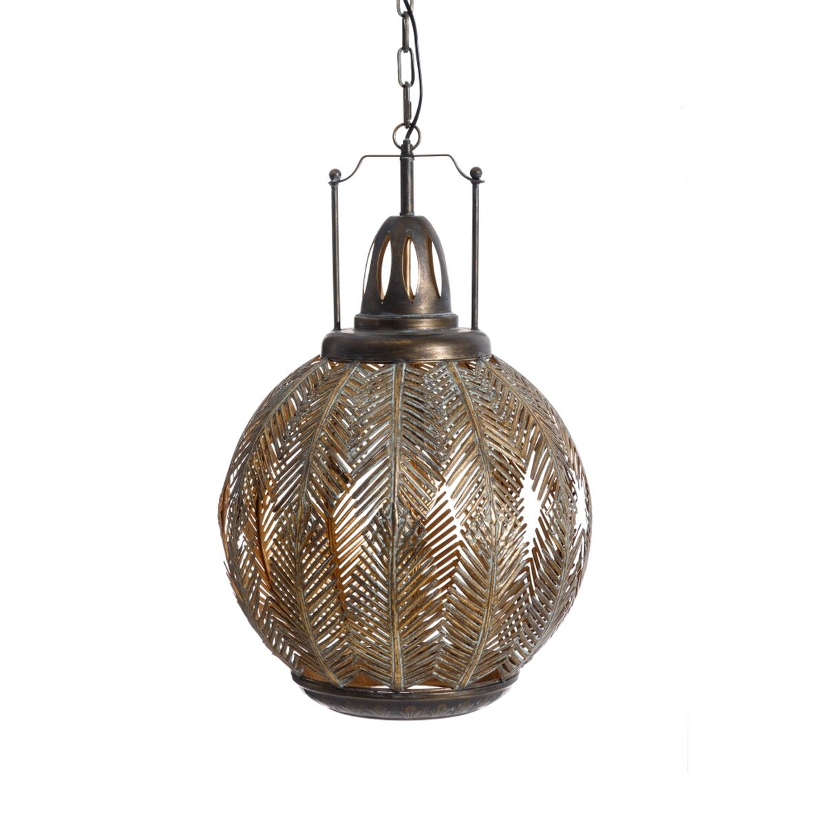 Ceiling Lamp Leaves Gold Metal 45 x 45 x 70 cm