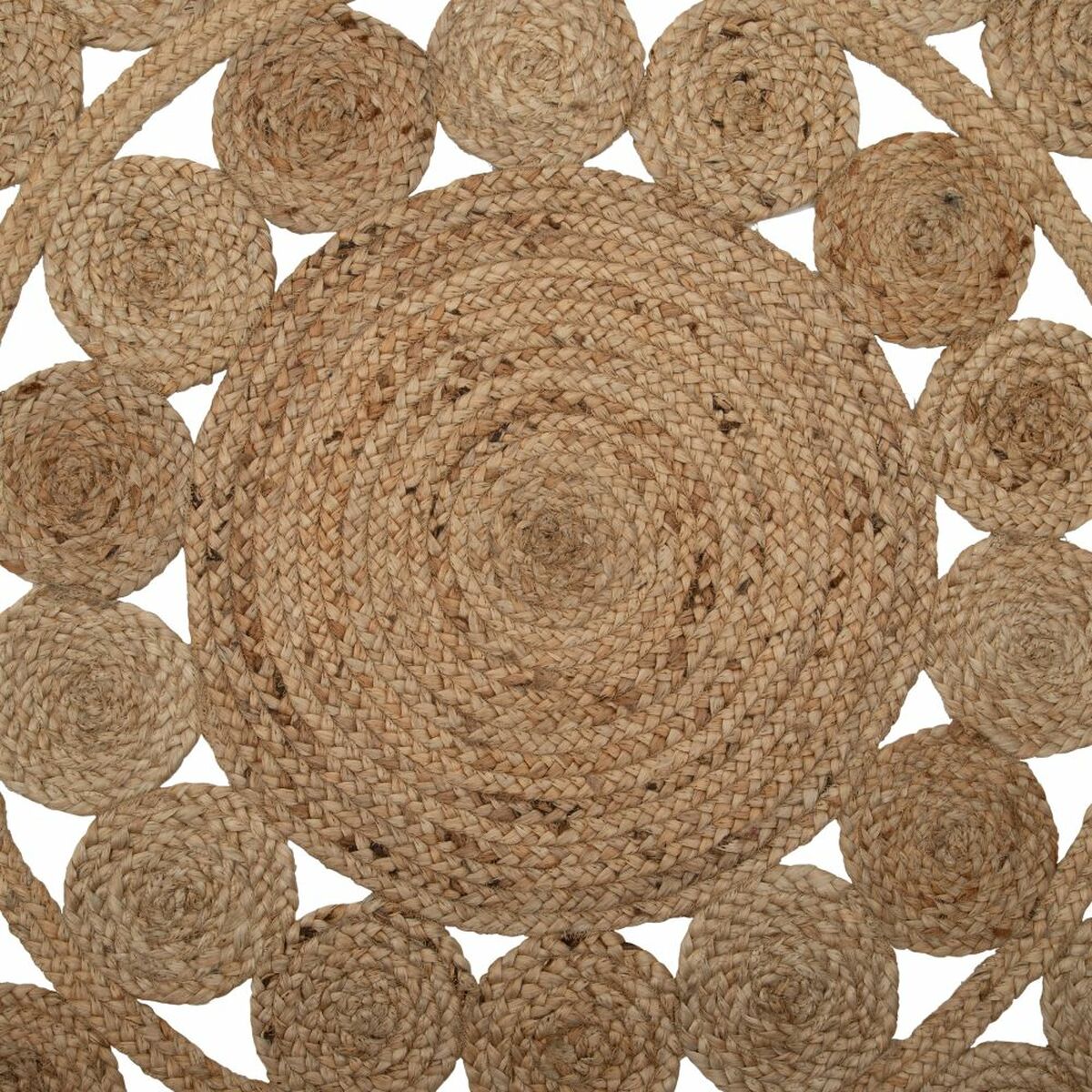 Rug 120 x 120 x 1 cm Natural Jute