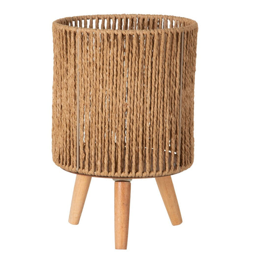 Candle holder 22 x 22 x 33.5 cm Natural Natural fiber