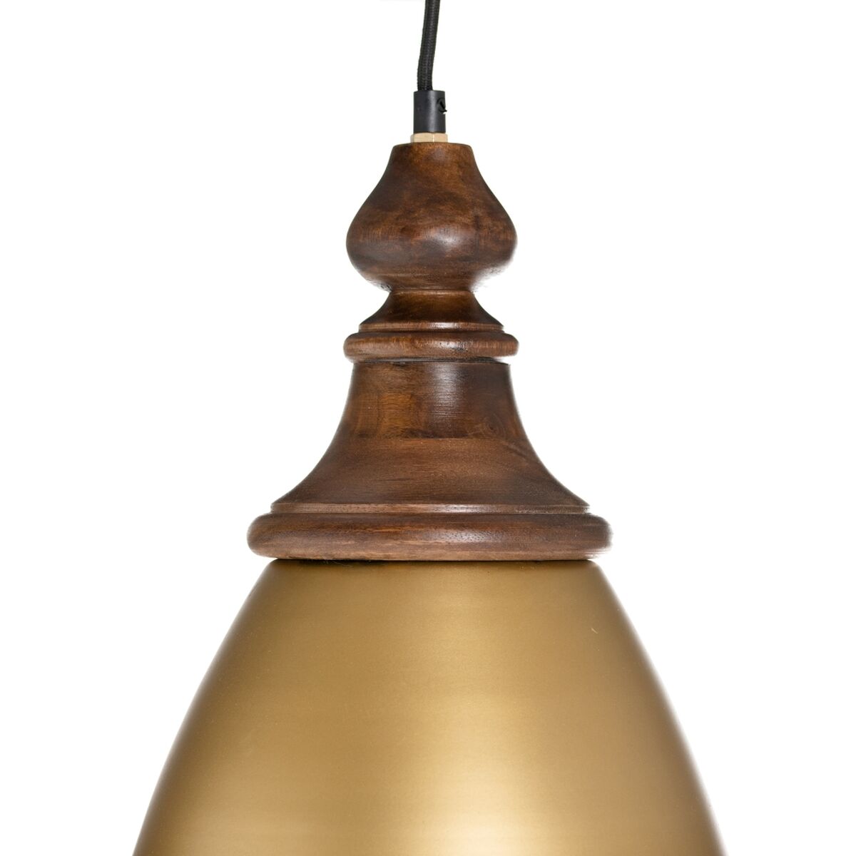 Ceiling Lamp 21 x 21 x 37 cm Gold Wood Iron