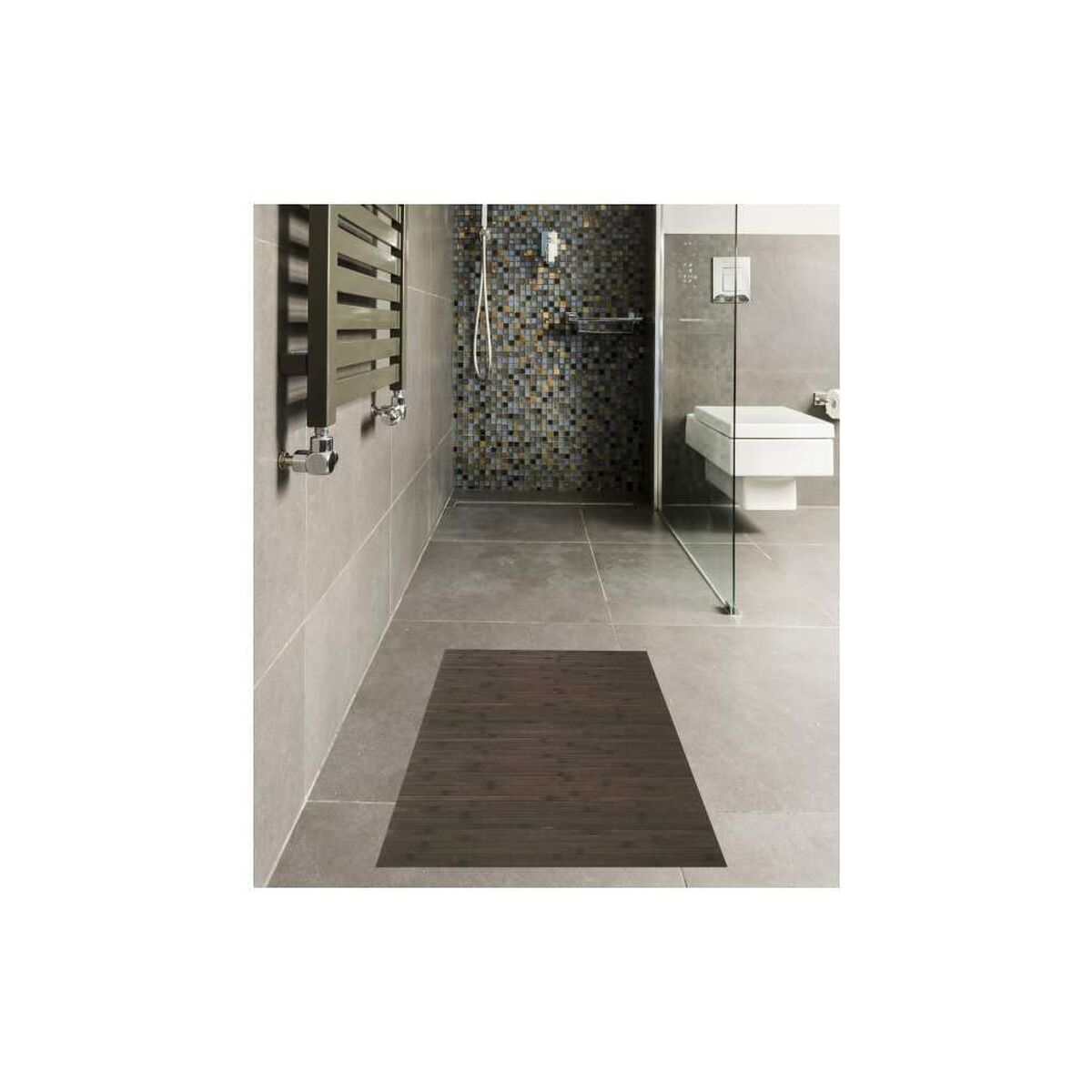 Tapete Stor Planet Bambu Marrom Escuro (60 x 90 cm)