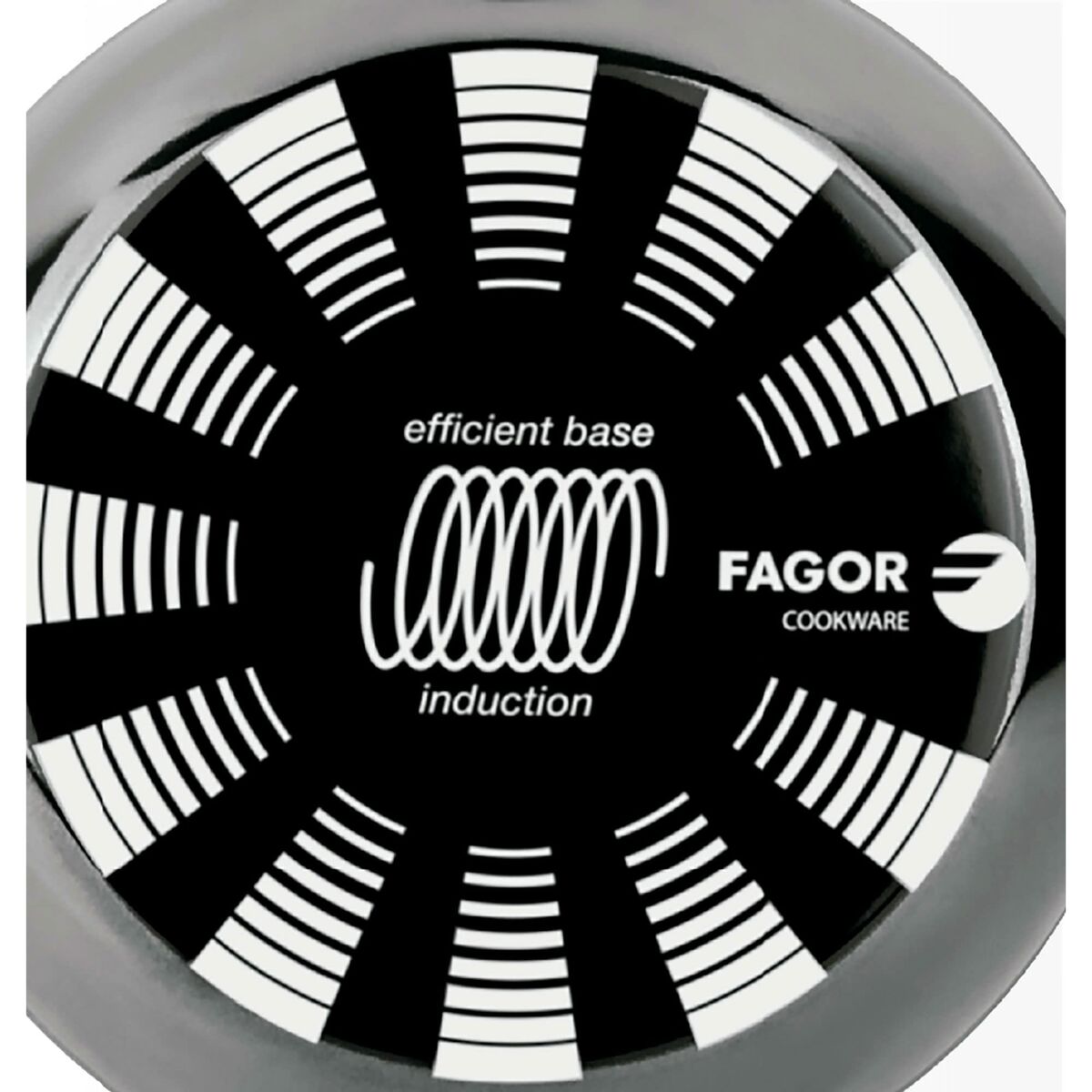 Frigideira FAGOR Indutherm Aço Esmaltado Preto (Ø 24 cm)