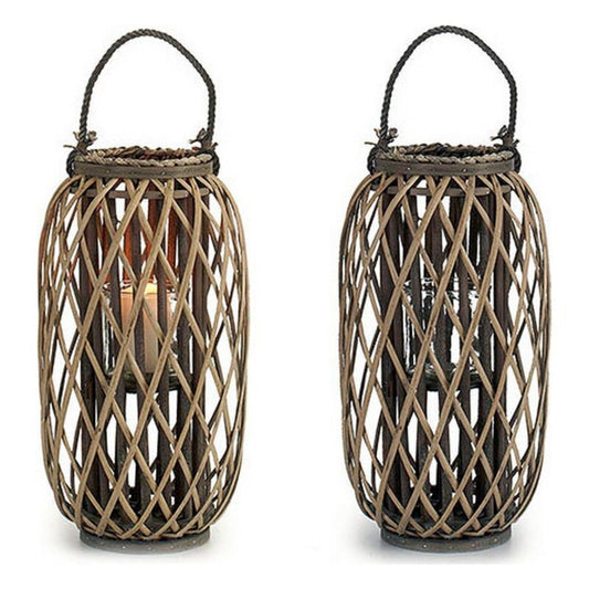 Natural Wicker Candle Holder