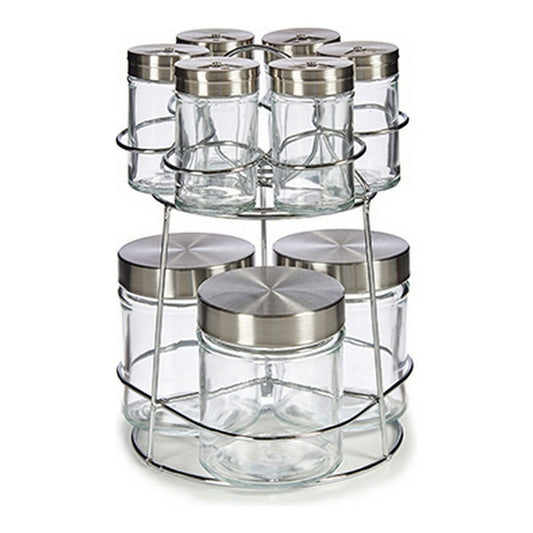 Vivalto Spice Rack With Metal Support (17 x 24.5 x 17 cm) (9 Pieces)