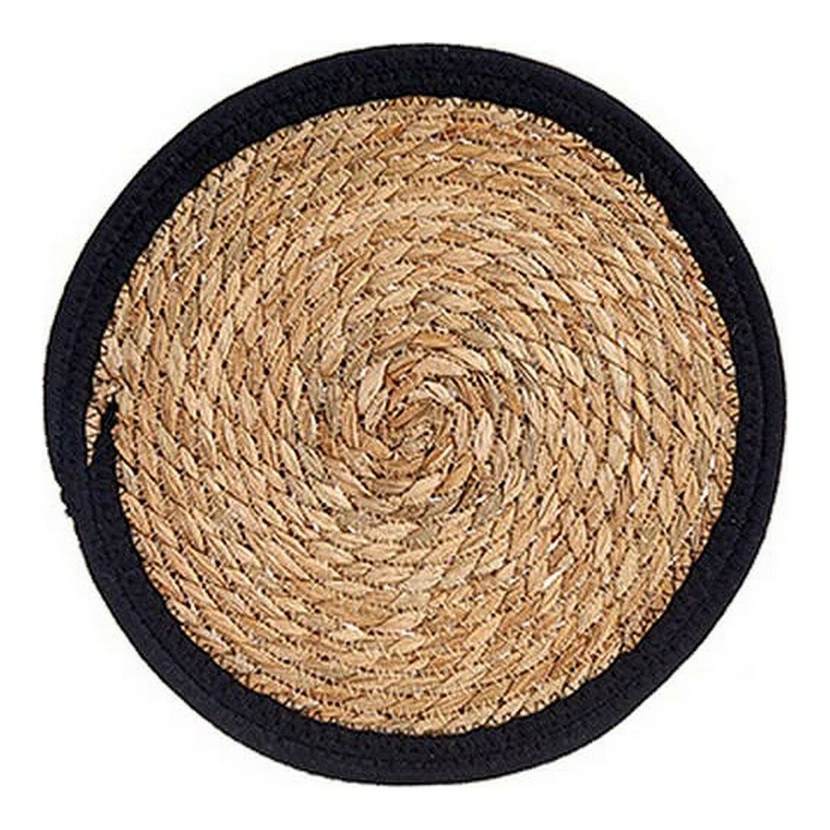 Salvamantel Marrón Negro Fibra natural (Ø 30 cm)