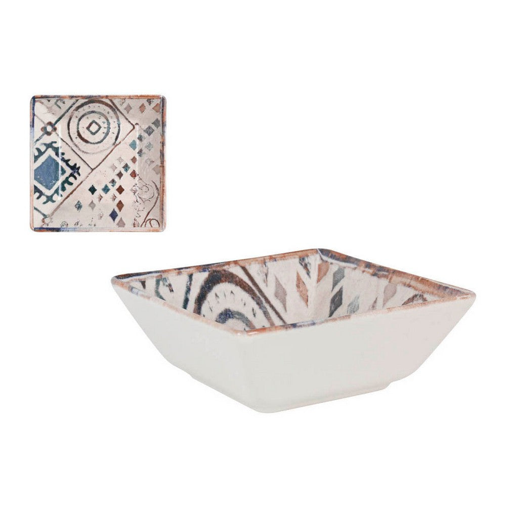 Bol La Mediterránea Grecia Porcelana Azul Marrón Brillo (13 x 13 x 5 cm)