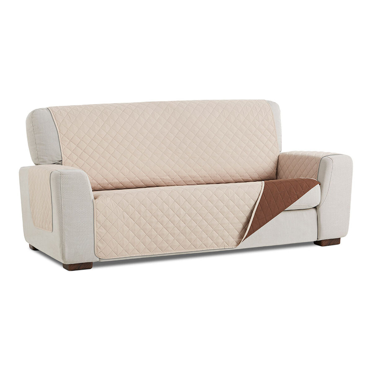 Belmarti Beige 3-seater sofa cover 160 x 200 cm