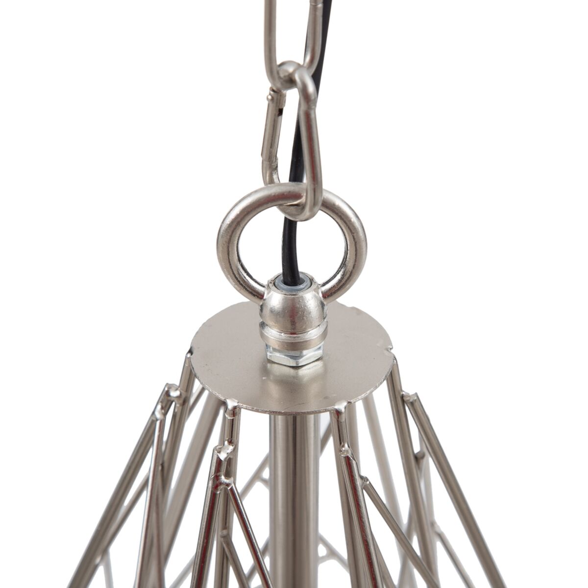 Silver Metal Ceiling Lamp 35 x 35 x 45 cm