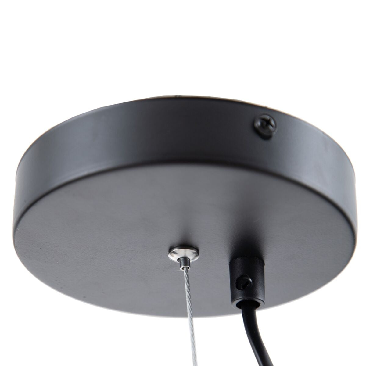 Ceiling Lamp Black Metal 26 x 26 x 46 cm