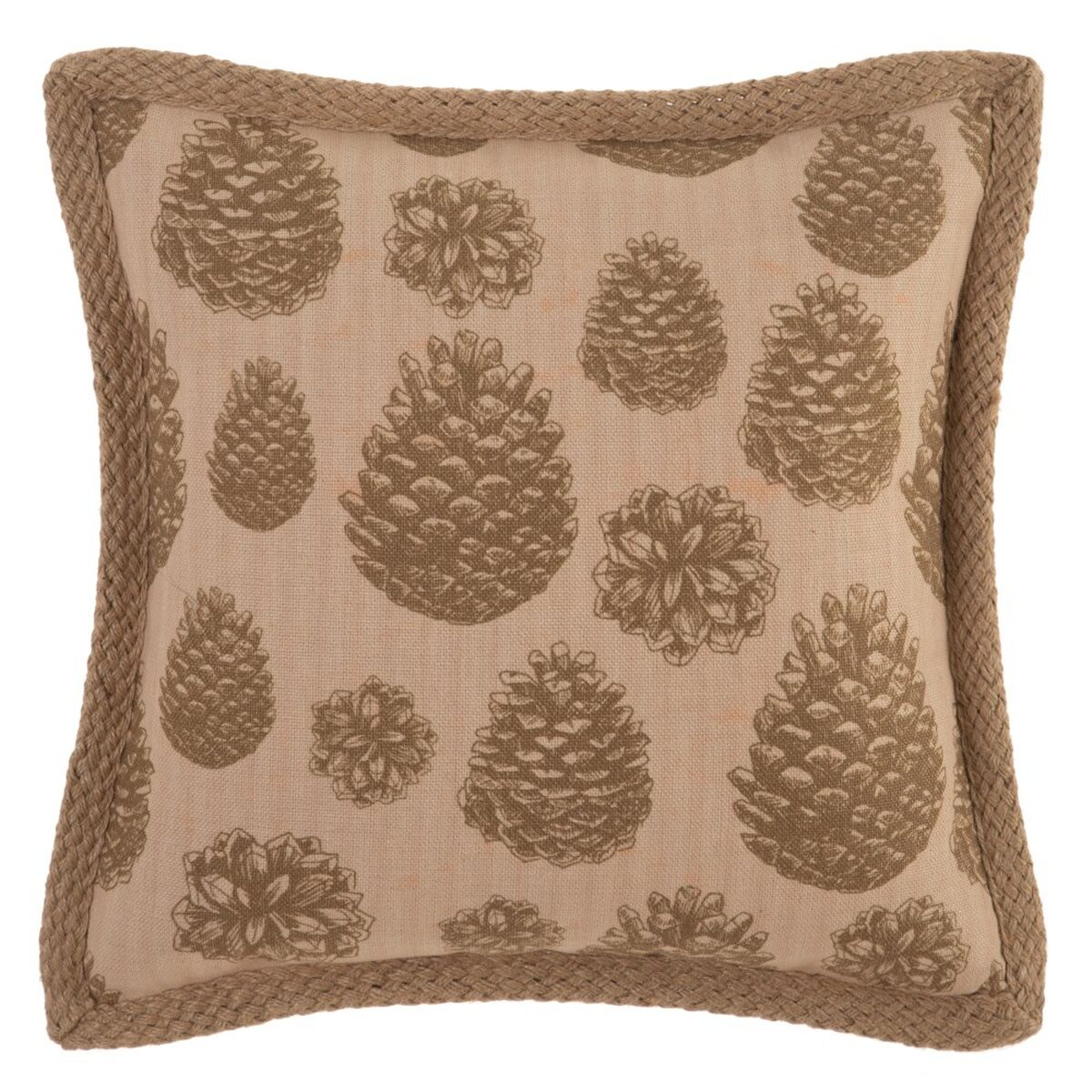 Synthetic Fabric Cushion 45 x 45 cm Pine cone