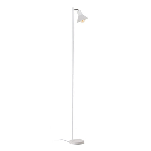 Floor Lamp 15.5 x 15.5 x 143 cm White Metal