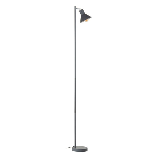 Floor Lamp 15.5 x 15.5 x 143 cm Gray Metal