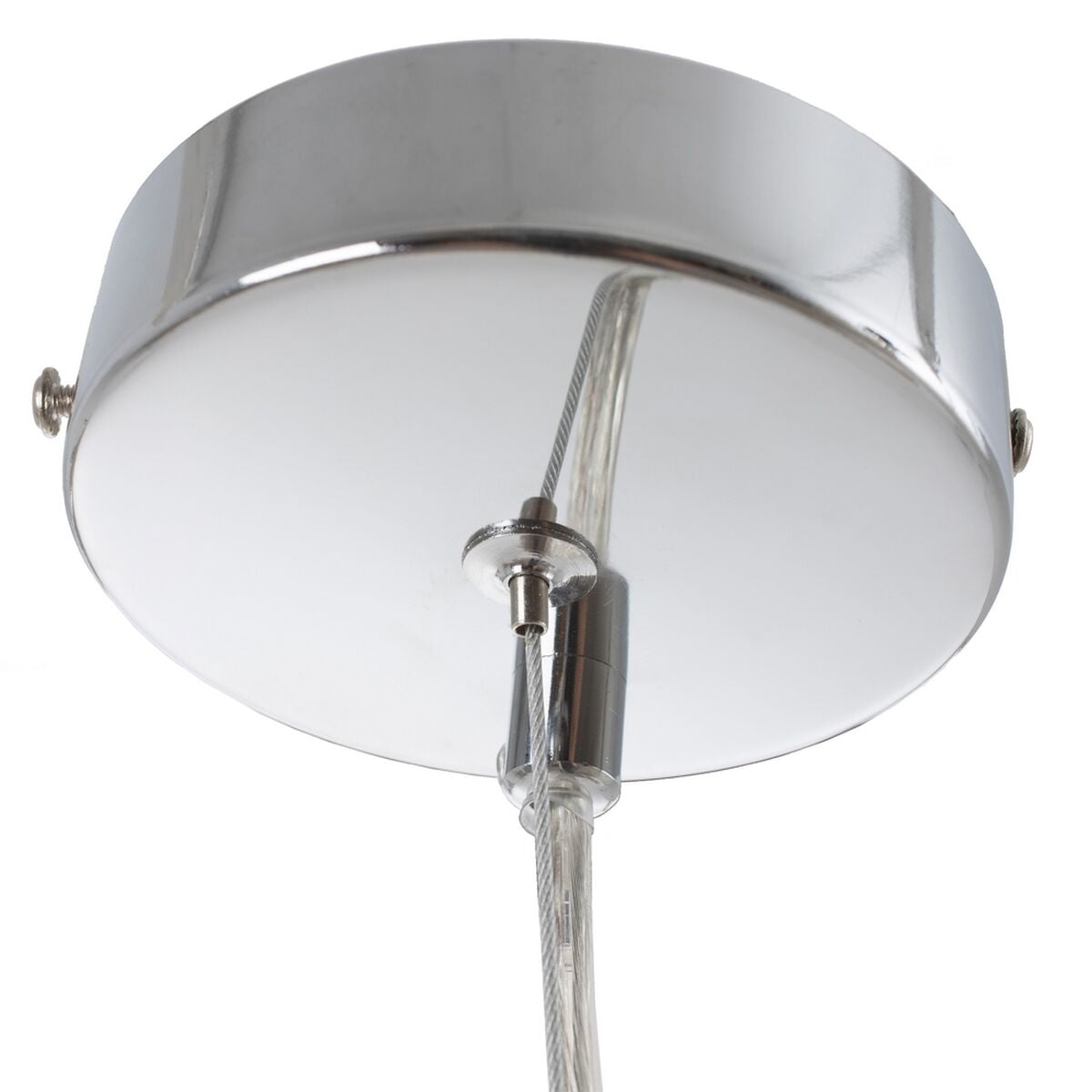 Ceiling Lamp 28 x 28 x 120 cm Glass Metal Silver