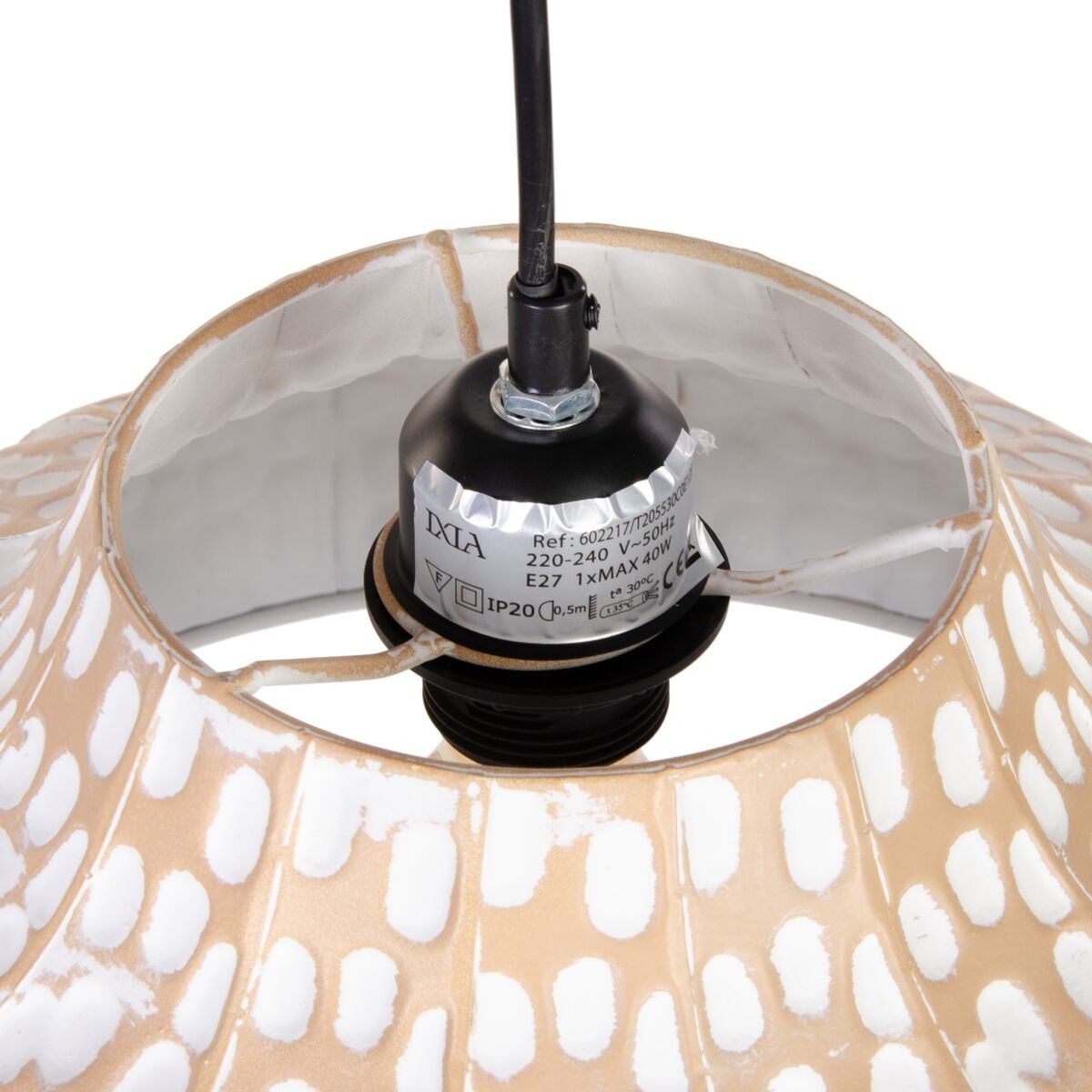 Ceiling Lamp 36.5 x 36.5 x 19 cm White Metal