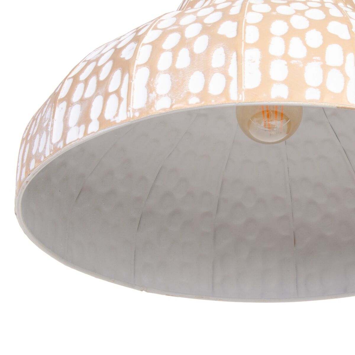 Ceiling Lamp 36.5 x 36.5 x 19 cm White Metal