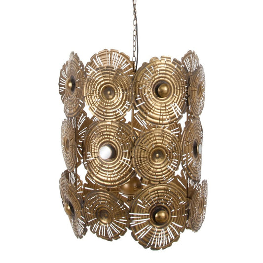 Ceiling Lamp 50 x 50 x 65 cm Gold Metal