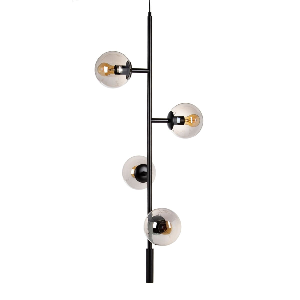 Ceiling Lamp 40 x 40 x 234 cm Glass Black Metal Modern