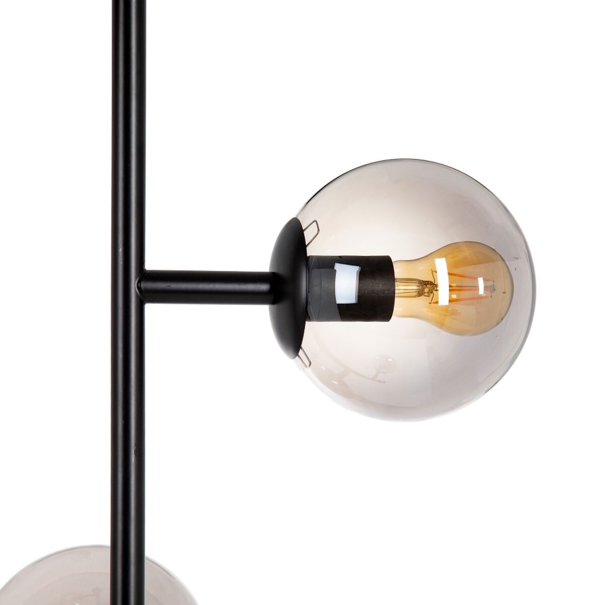 Ceiling Lamp 40 x 40 x 234 cm Glass Black Metal Modern