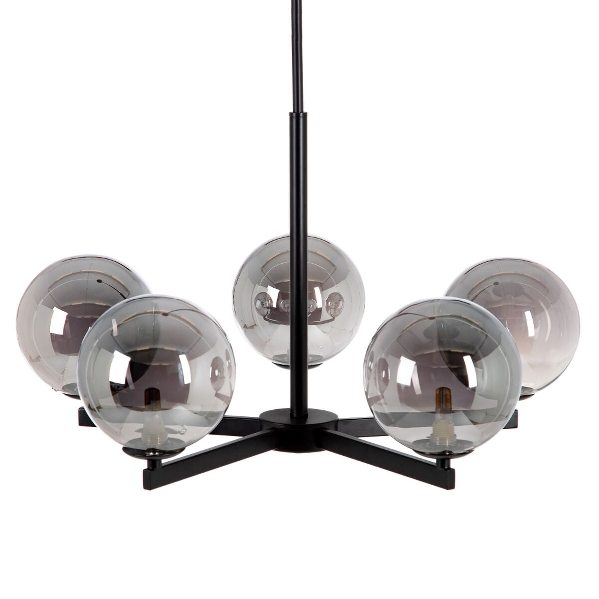 Ceiling Lamp 60 x 60 x 97 cm Glass Black Metal Modern