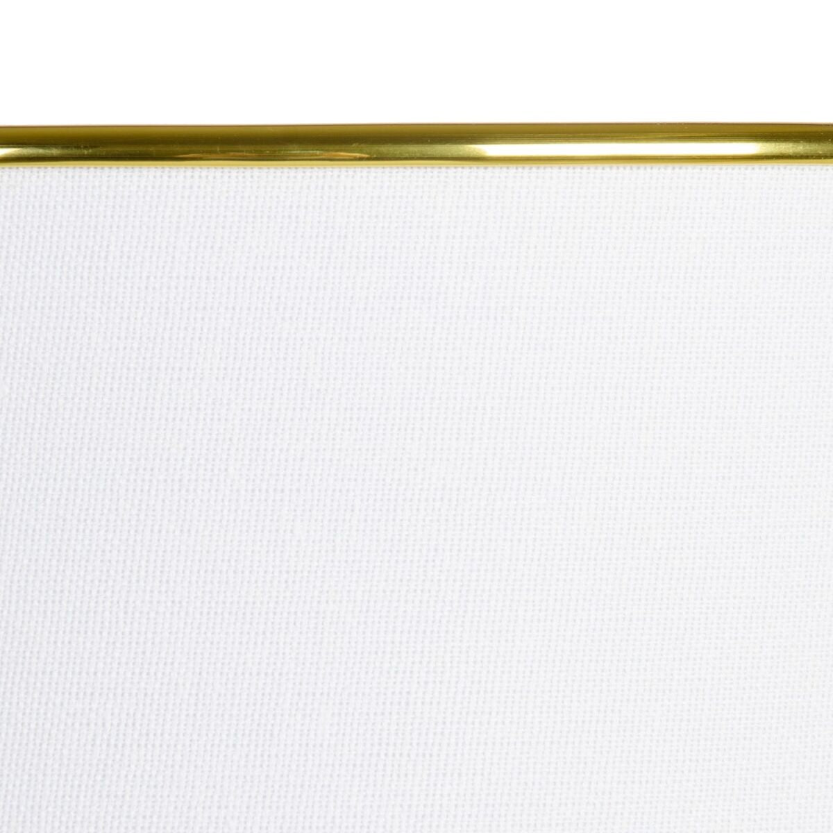 Candeeiro de Mesa 32 x 32 x 45,5 cm Tecido Cerâmico Sintético Branco Dourado