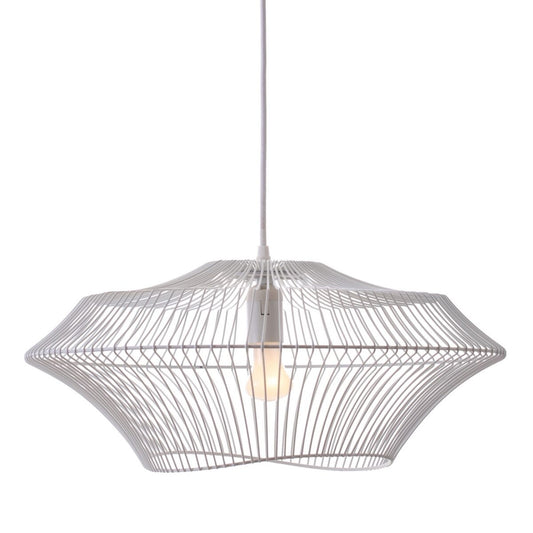 Ceiling Lamp 48.5 x 48.5 cm White Metal
