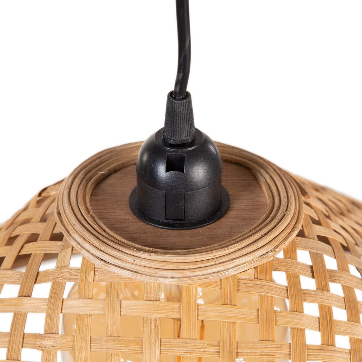 Ceiling Lamp 55 x 55 x 20 cm Natural Bamboo