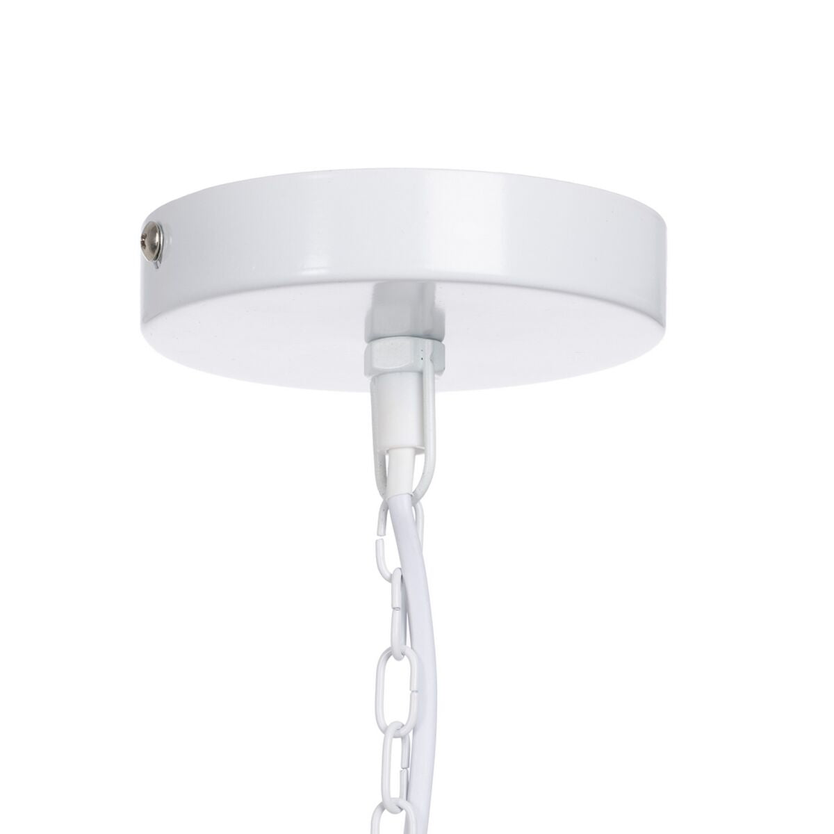 Ceiling Lamp 59 x 59 cm White Metal