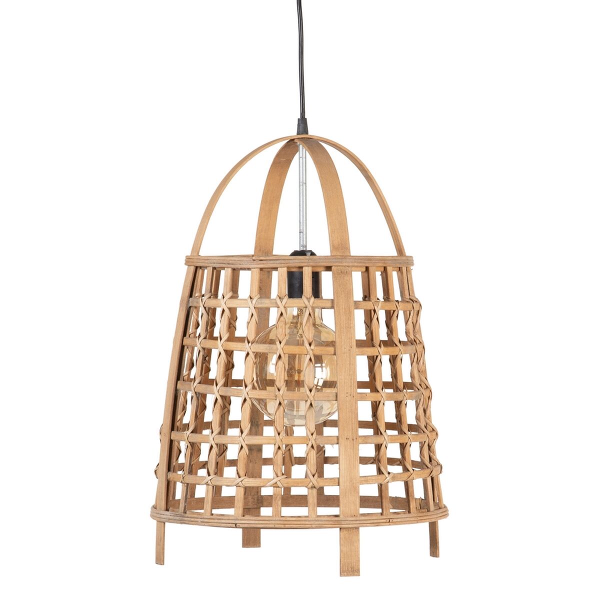 Ceiling Lamp 33.5 x 33.5 x 48.5 cm Natural Bamboo