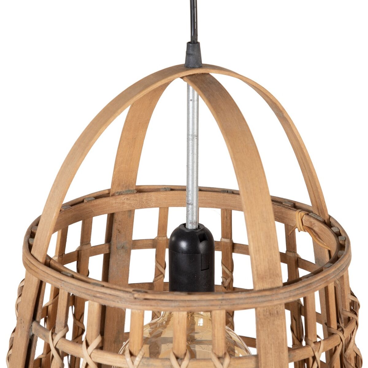 Ceiling Lamp 33.5 x 33.5 x 48.5 cm Natural Bamboo