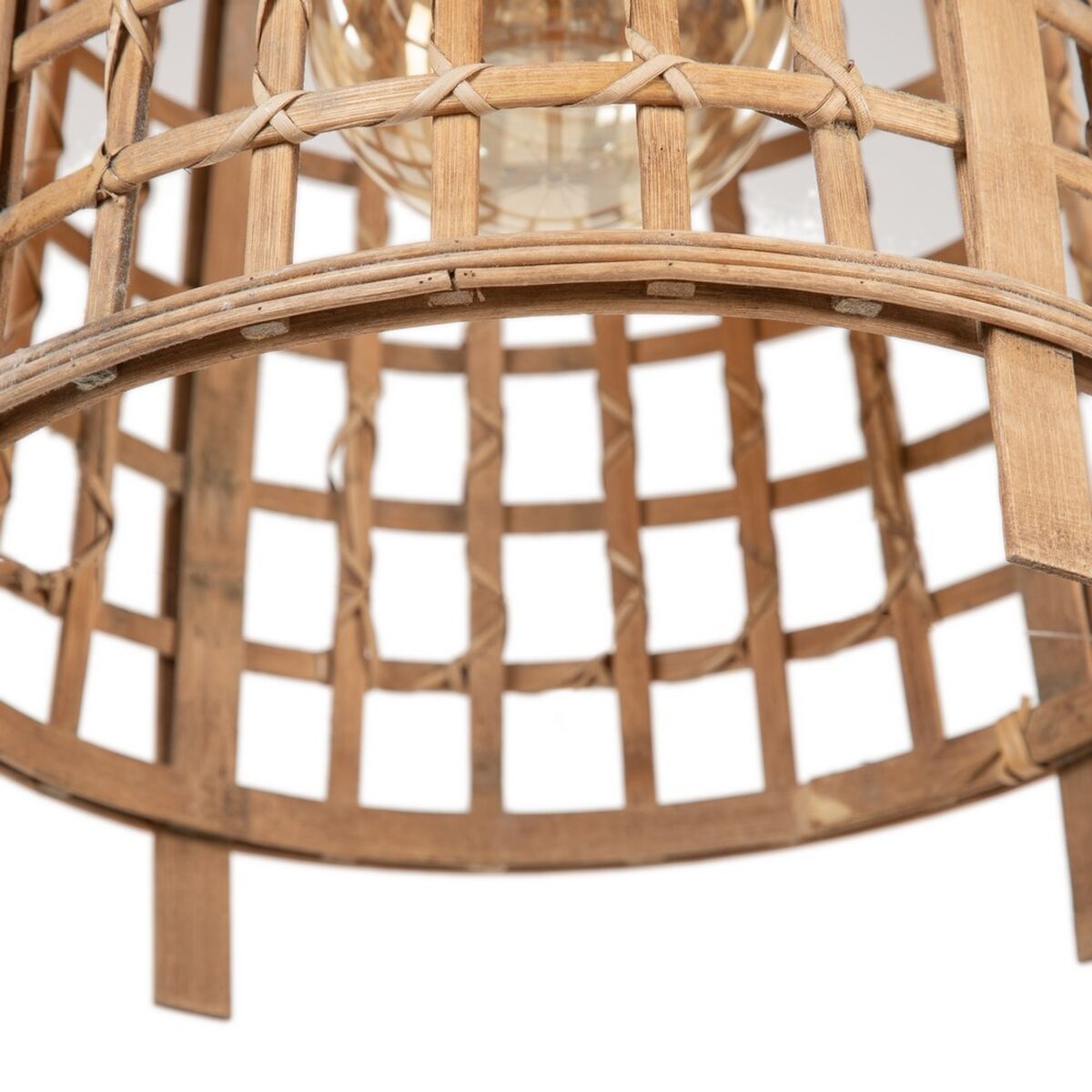 Ceiling Lamp 33.5 x 33.5 x 48.5 cm Natural Bamboo