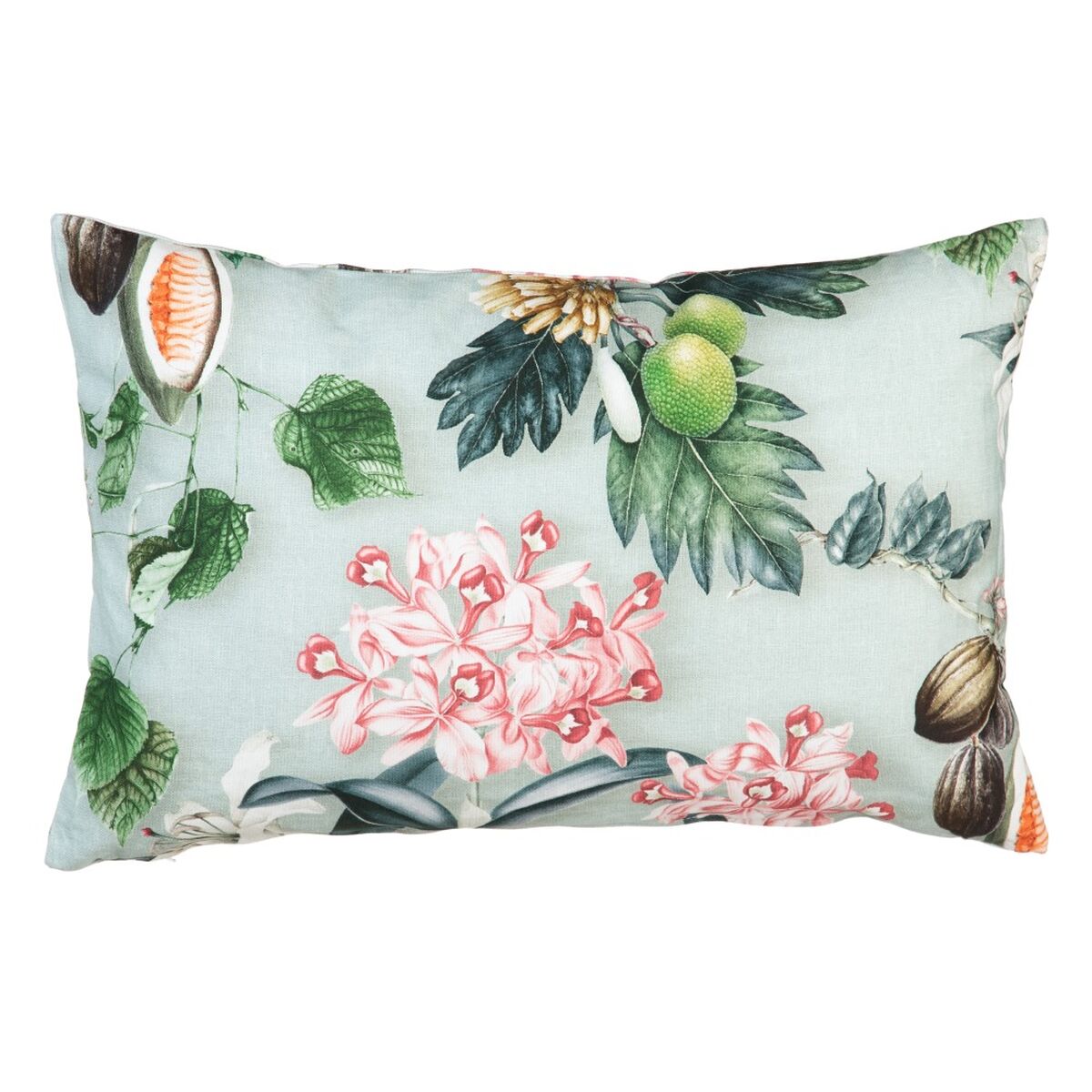 Turquoise cushion 100% cotton 60 x 40 cm Orchid