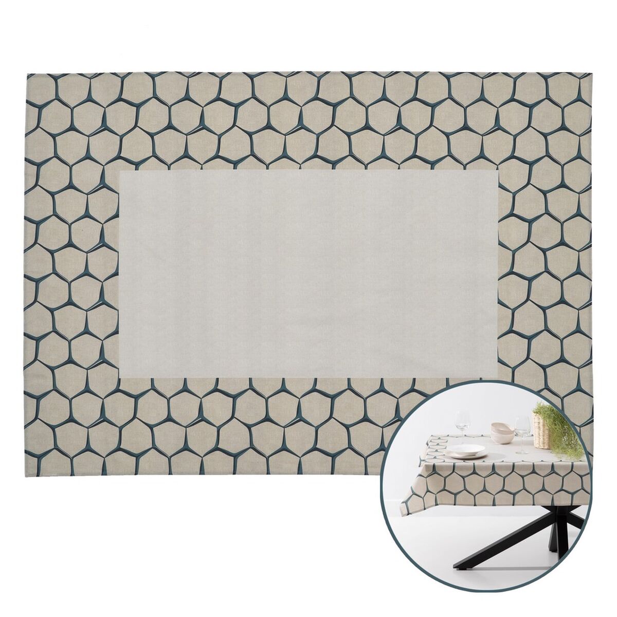 100% cotton polyester tablecloth 140 x 200 cm