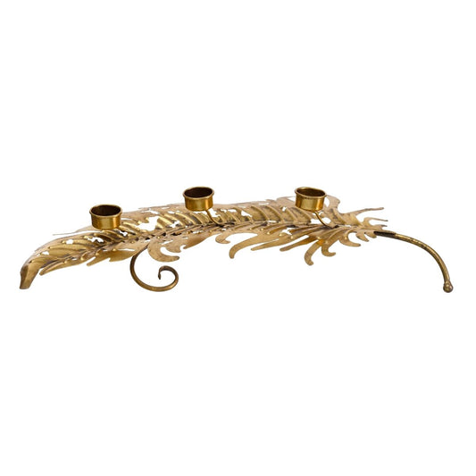 Candle holder 60.5 x 28.5 x 11 cm Gold Metal