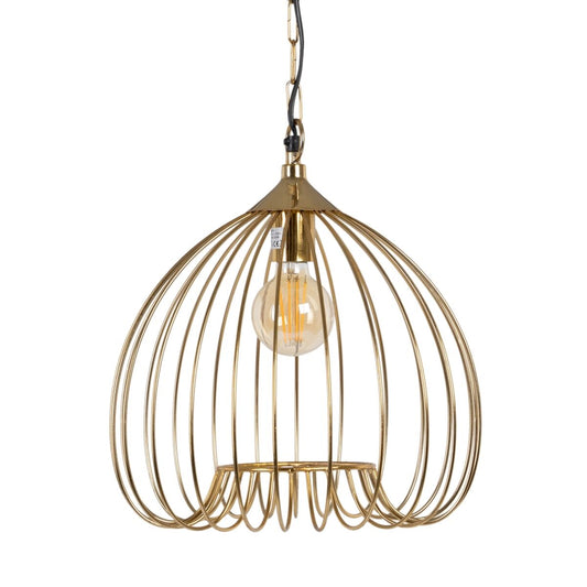 Golden Iron Ceiling Lamp 36 x 36 x 40 cm