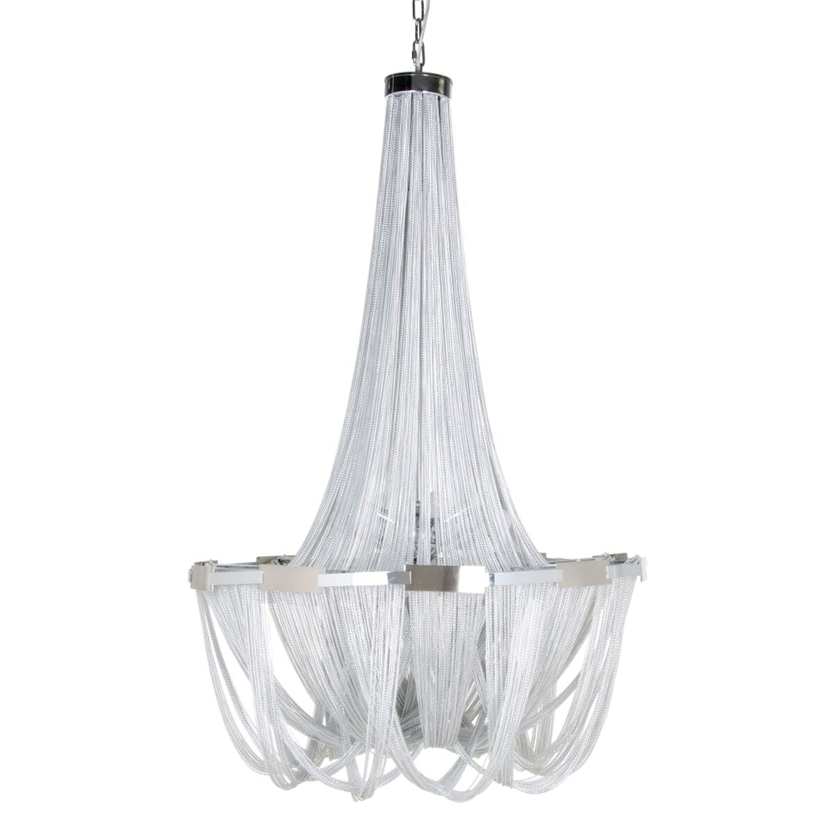 Ceiling Lamp 80 x 80 x 120 cm Metal Silver