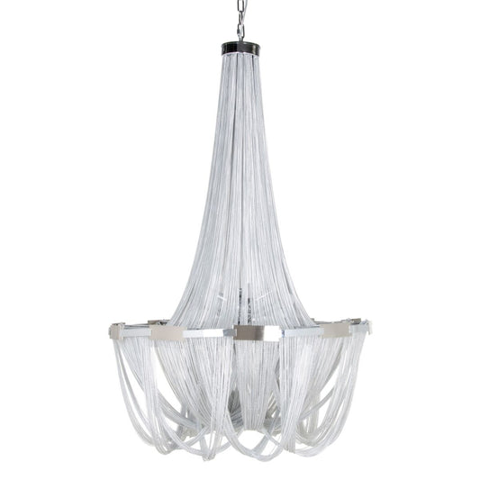 Ceiling Lamp 80 x 80 x 120 cm Metal Silver