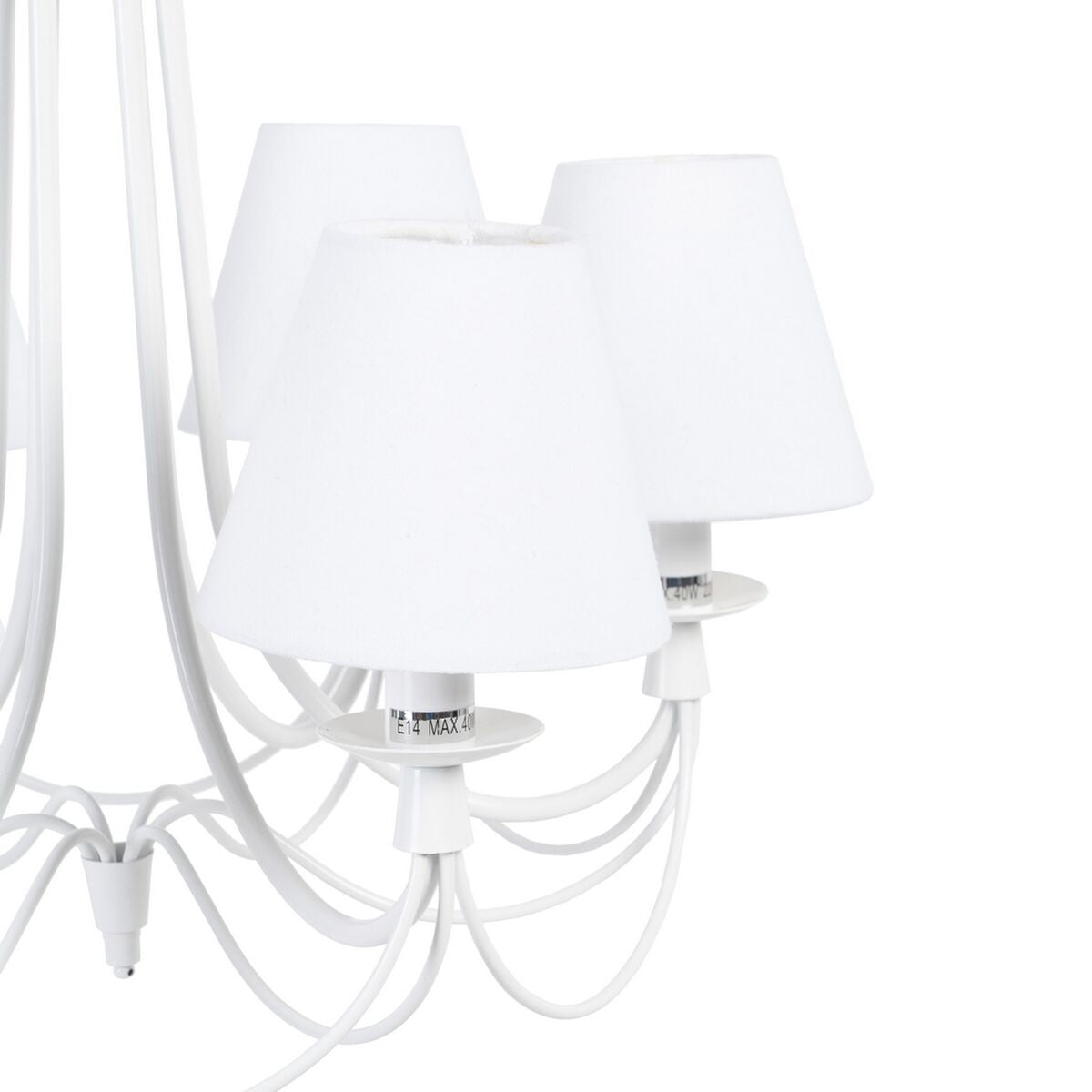 Ceiling Lamp 53 x 53 x 112 cm Classic White Metal